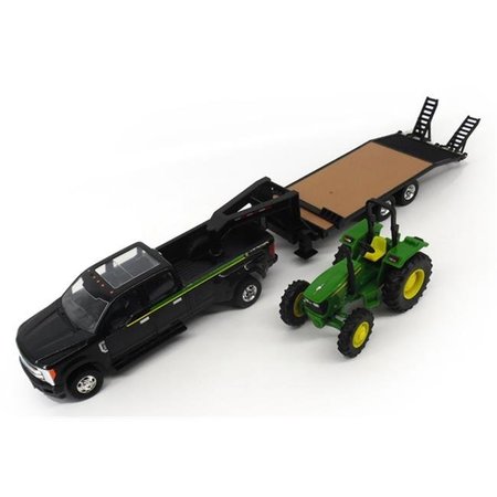 TOYOPIA John Deere Dealership Ford F-350 with Trailer Hauling a John Deere 5075E Tractor; 8 Years Above TO976088
